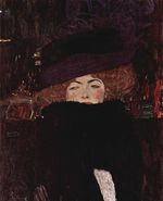 Lady with Hat and Feather Boa 1909